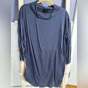 Slate blue Cos tunic dress.